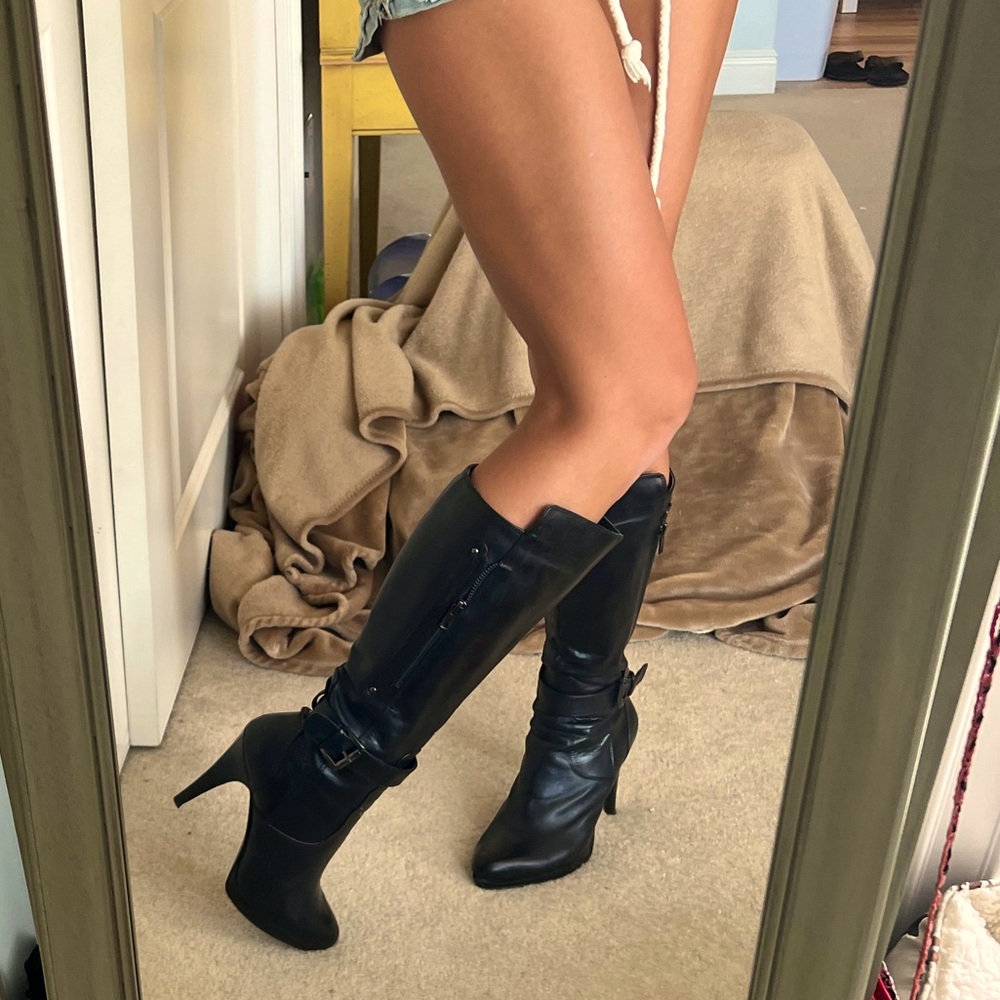 Nine West Leather boots!! 🔥 8.5